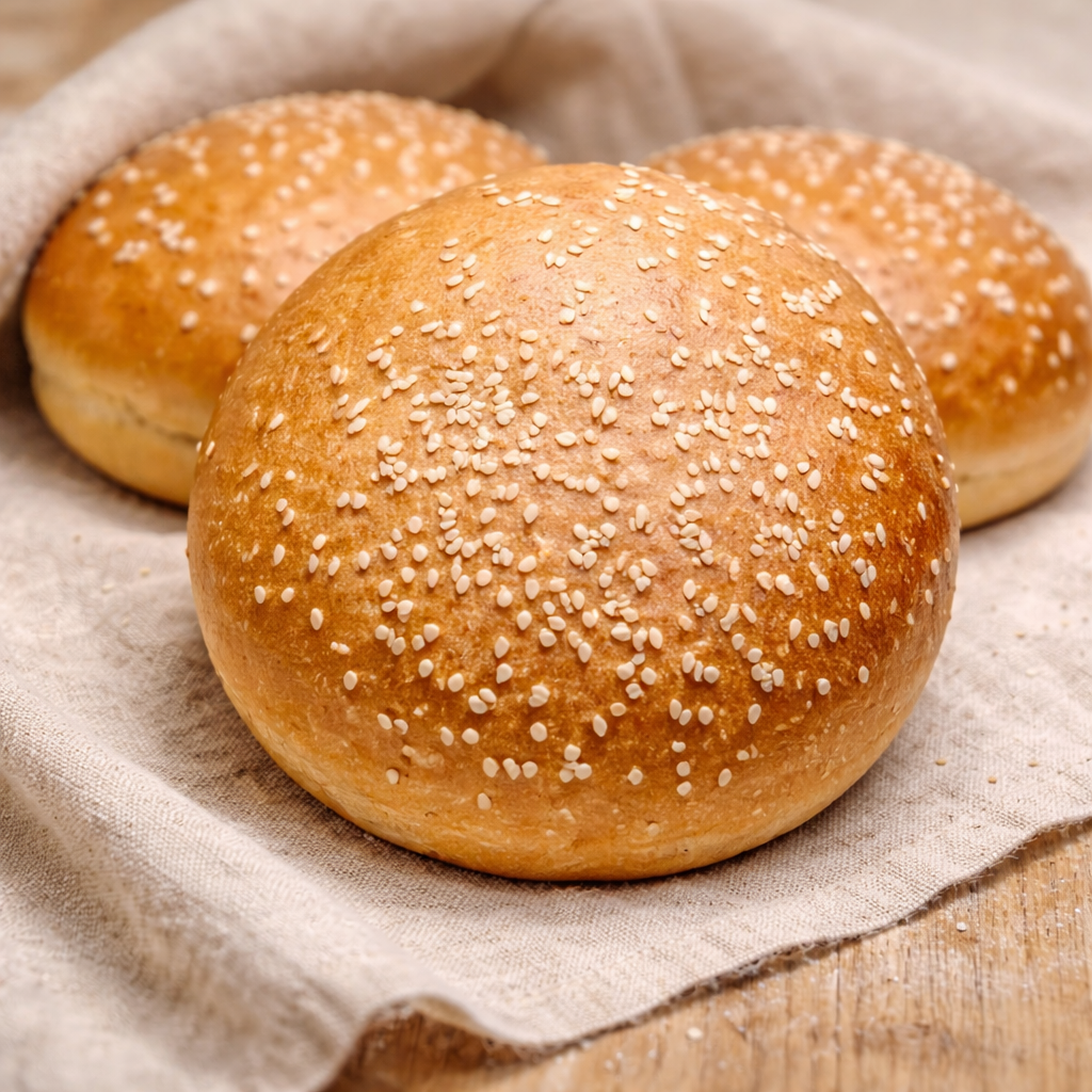 Brioche Burger Roll with Sesame 85gm (bag of 6)